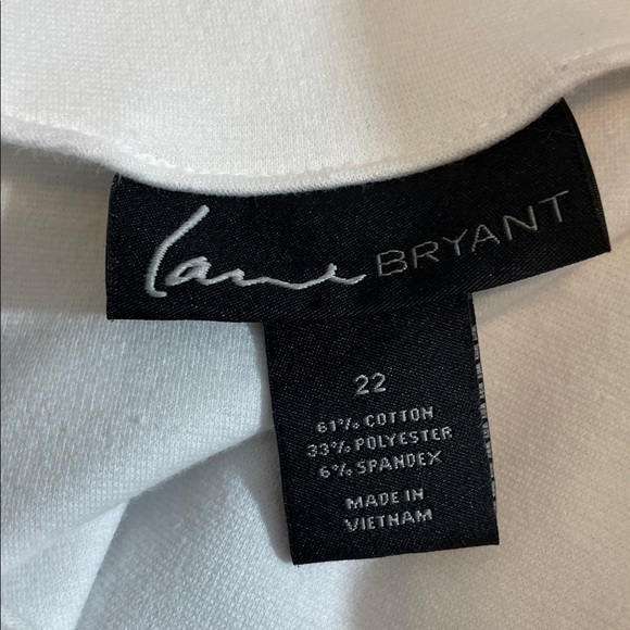 X3- Lane Bryant Ivory Sweater Jacket  Zipper Accents - Picture 3 of 3